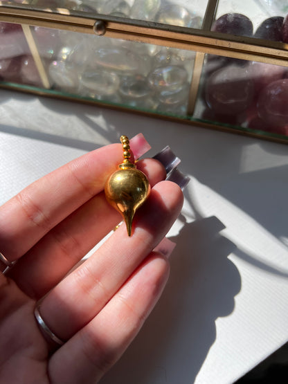 Gold Pointed Sphere Pendulum