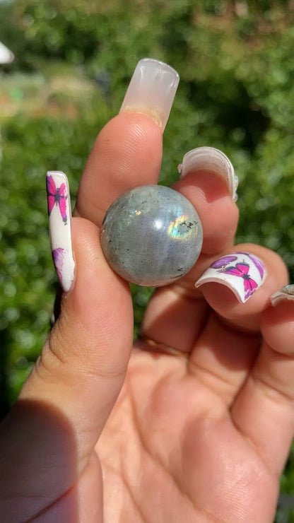 Mini Rainbow Labradorite Crystal Spheres
