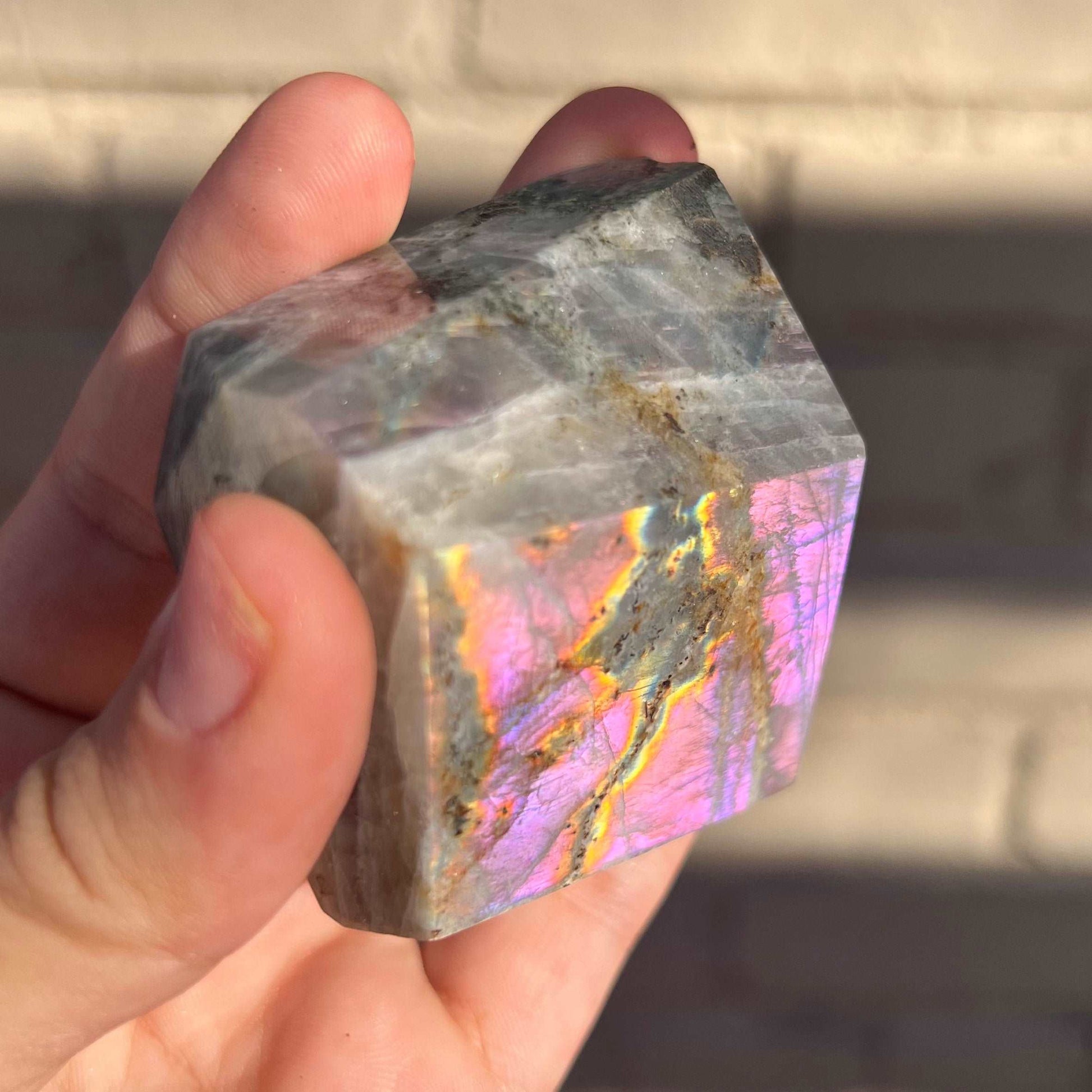 Rainbow Labradorite Crystal Freeform C