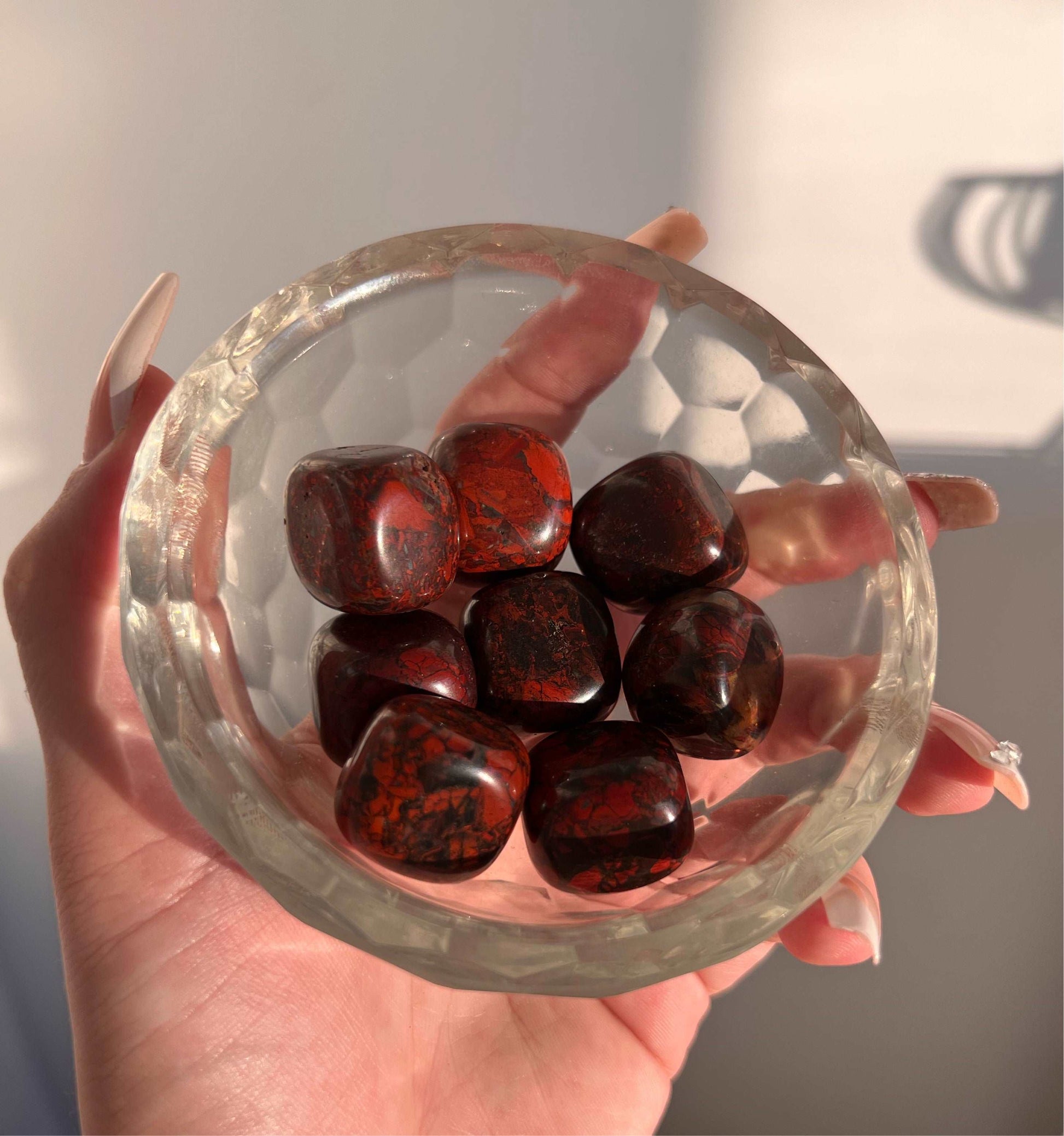 Red Bloodstone Crystal Tumbles