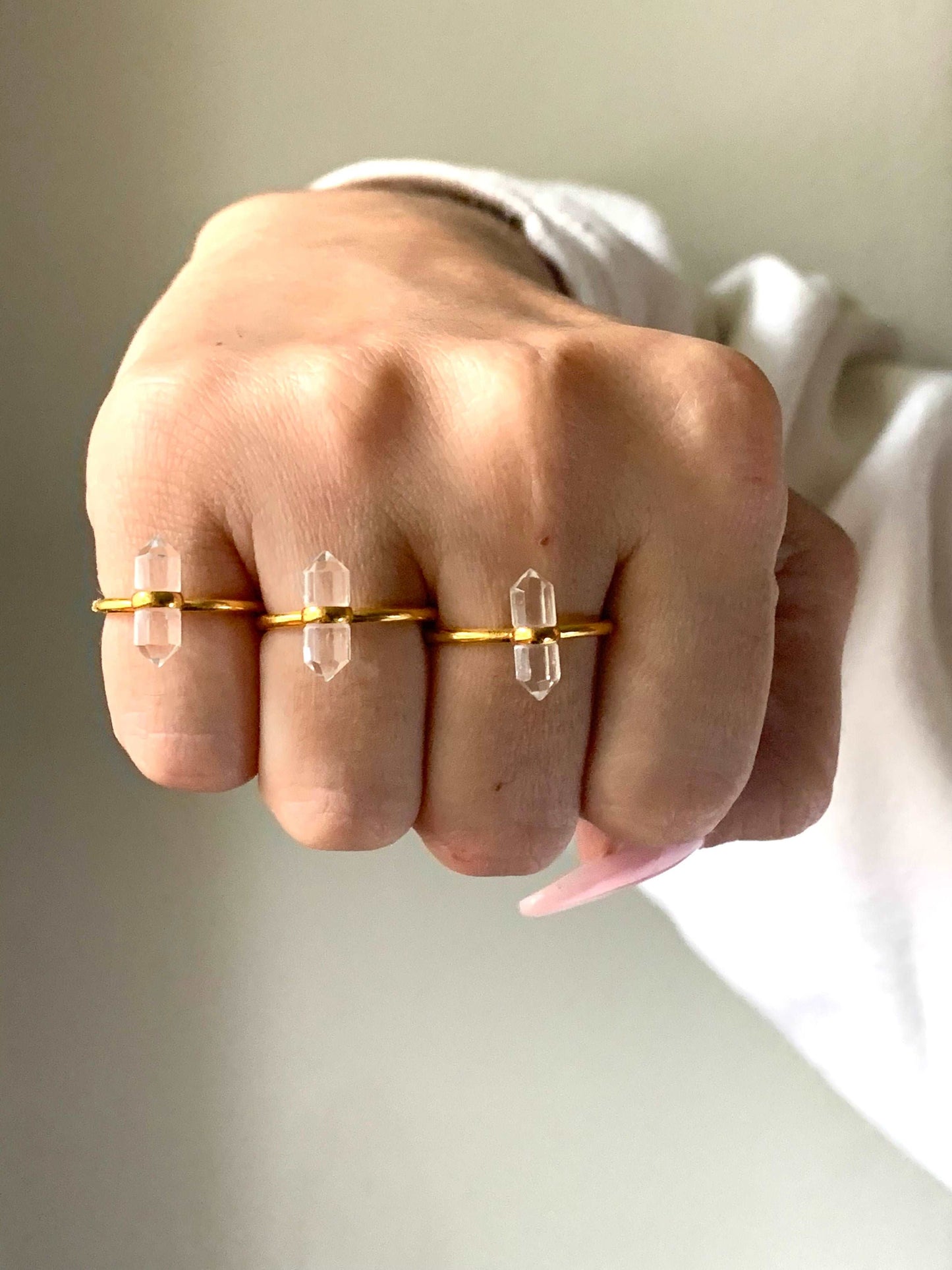 The Clarity Ring | Gold Quartz