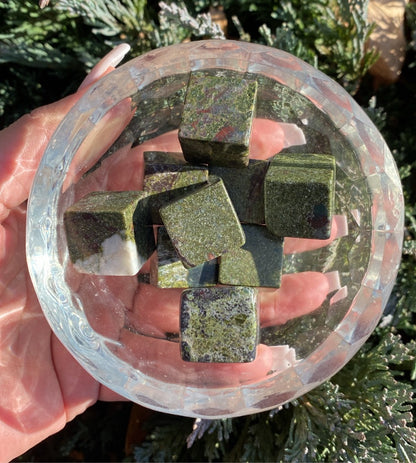 African Bloodstone Cubes